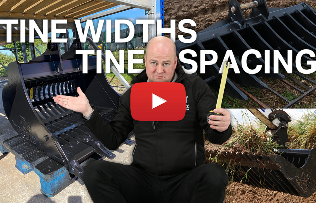 Tine Spacings - Land Rake, Riddle Buckets & Rake Riddle Buckets (video)