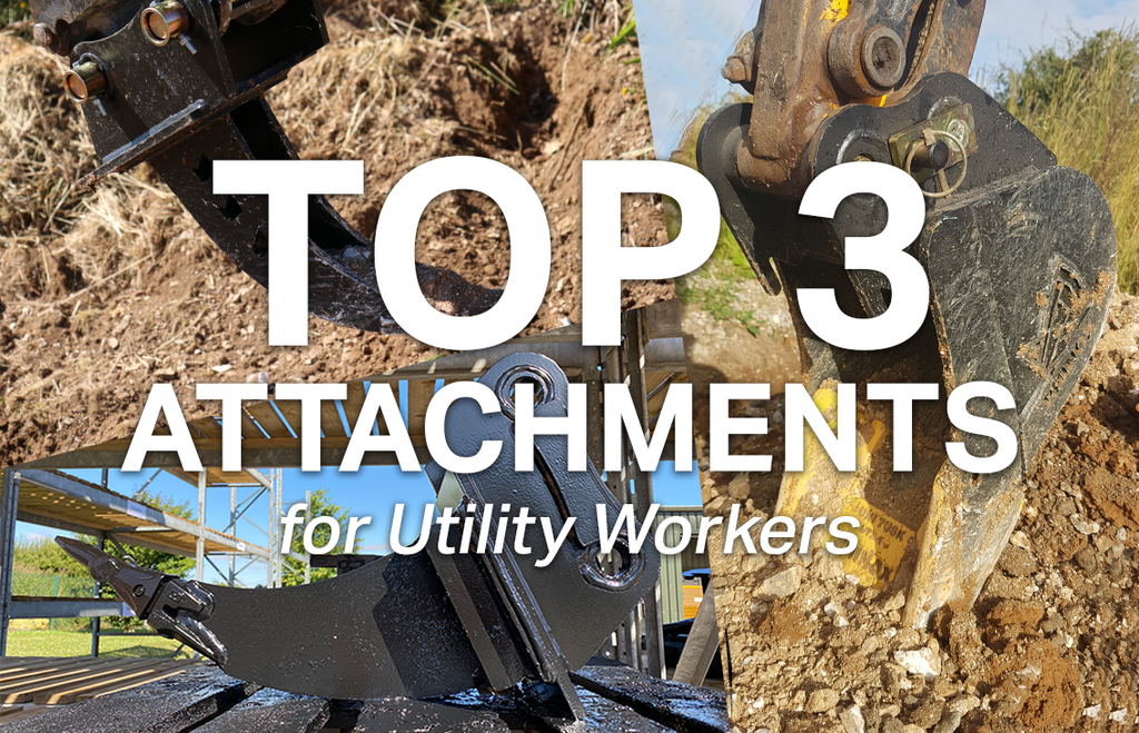 Top 3 Excavator Attachments for Utility Workers