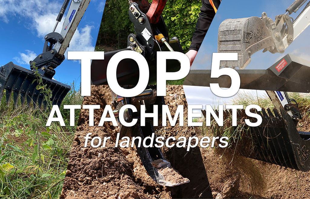 Top 5 Excavator Attachments for Landscapers