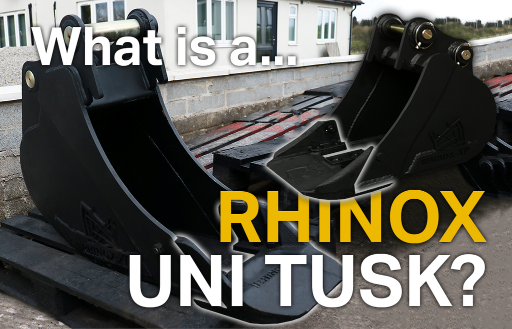 What is a Rhinox Uni Tusk / Utility Bucket? - Excavator Attachments