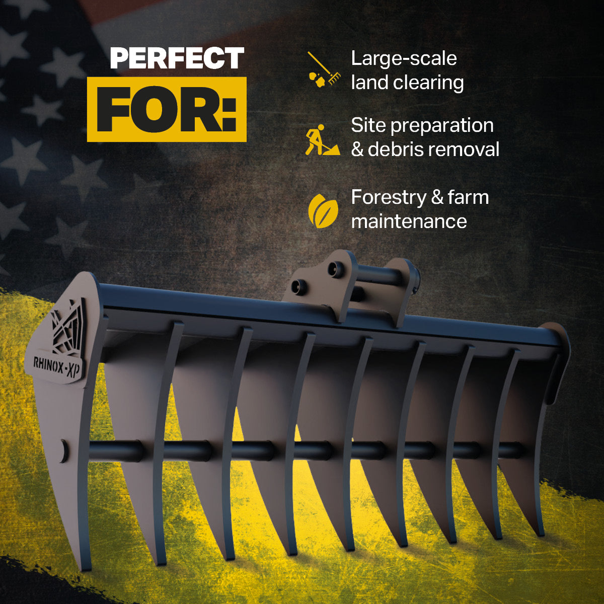 1B Land Rake 36" / 900mm Infographic 1