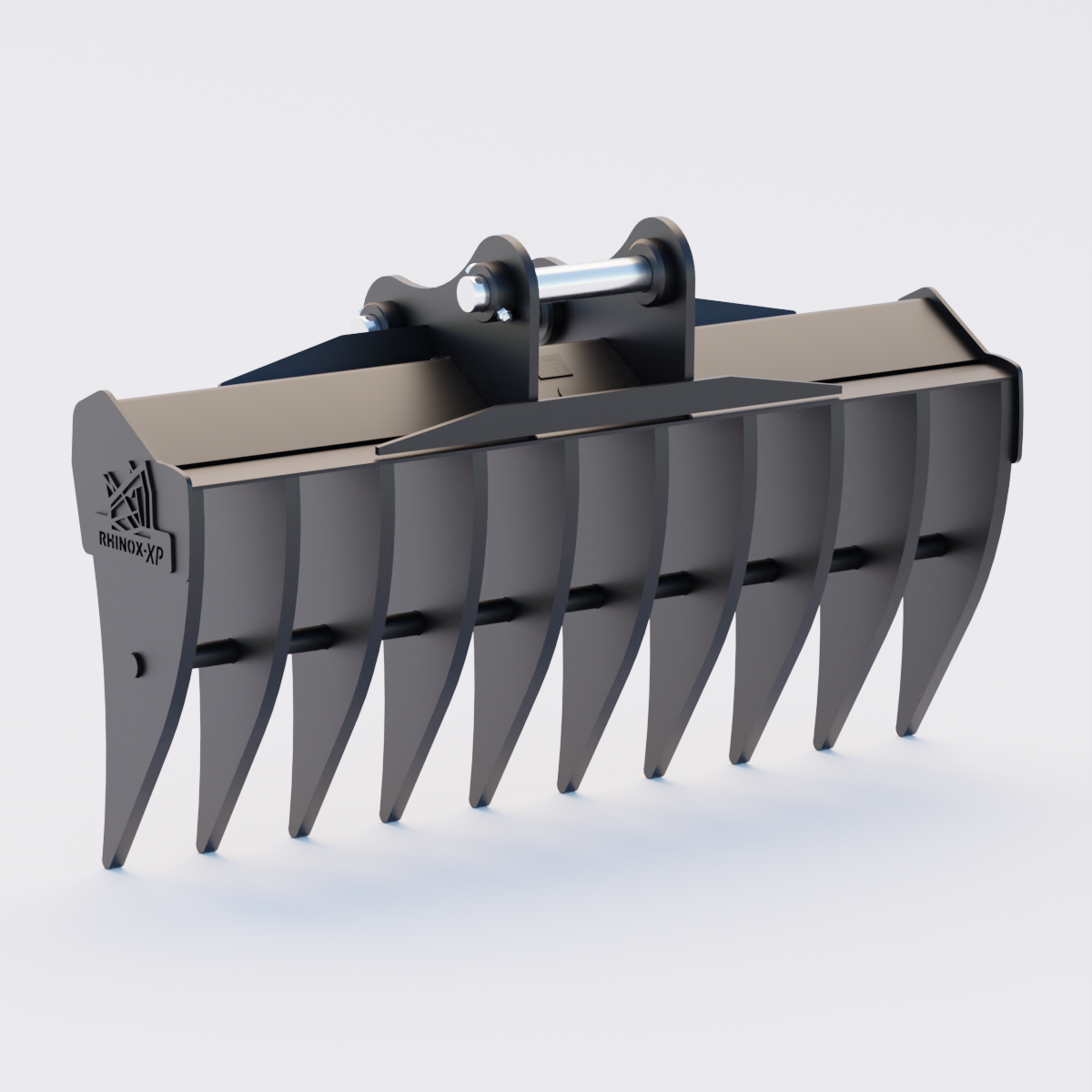 Develon DX140LC-7K  Excavator Land Clearance Rake - 72" Heavy Duty Back