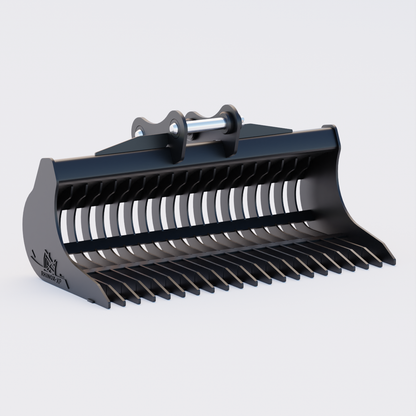 JCB 150X  Excavator Rake Riddle Bucket - 72" Front