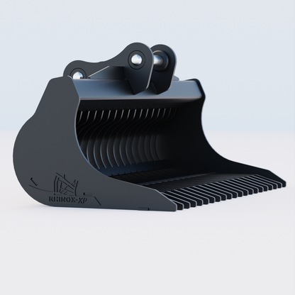 JCB 131X  Excavator Rake Riddle Bucket - 72" Side