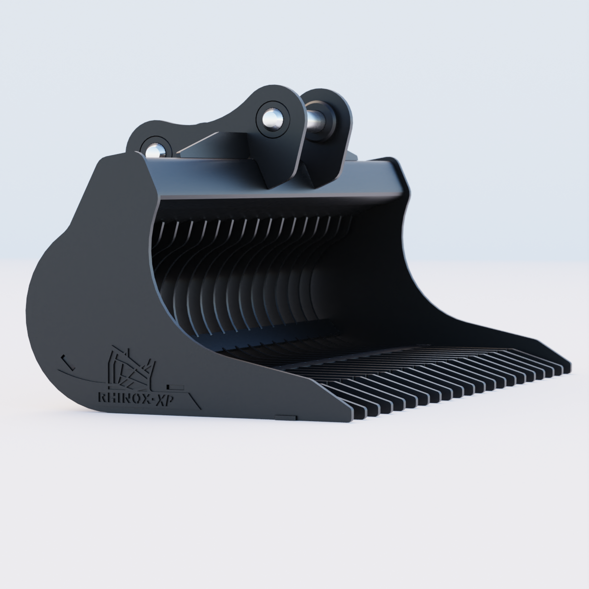 SANY SY155U  Excavator Rake Riddle Bucket - 72" Side