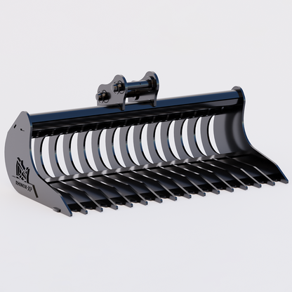 Bobcat X320 Rake Riddle Bucket 36 Inch | Rhinox Group US