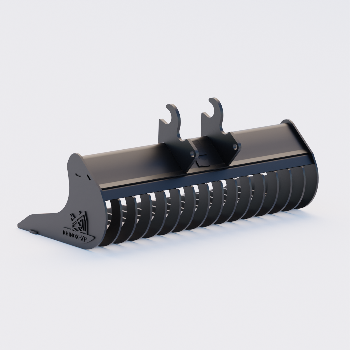 Riddle Rake Kubota KX018-4 Quick Attach Rake Riddle Bucket 36
