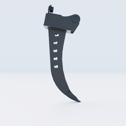 27" Deep Micro Trenching Bucket to suit TAG Coupler QC27 (1.25" Pin) Side