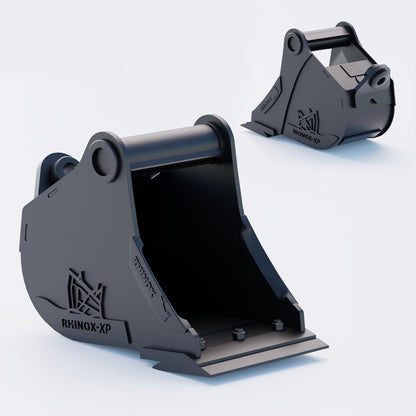 10" Heavy Duty Digging Bucket to suit TAG Coupler QC27 (1.25" Pin) Front & Back - Variant 2