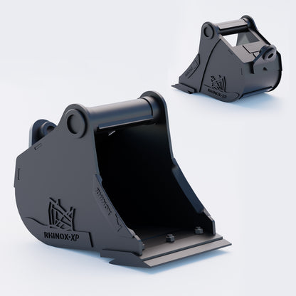 12" Heavy Duty Digging Bucket to suit TAG Coupler QC27 (1.25" Pin) Front & Back - Variant 2