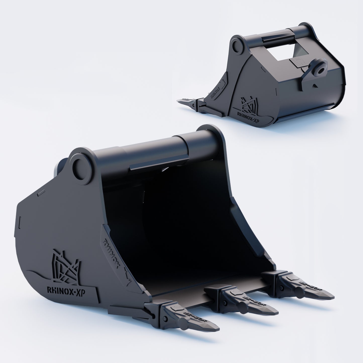 18" Heavy Duty Digging Bucket to suit TAG Coupler QC27 (1.25" Pin) Front & Back - Variant 1