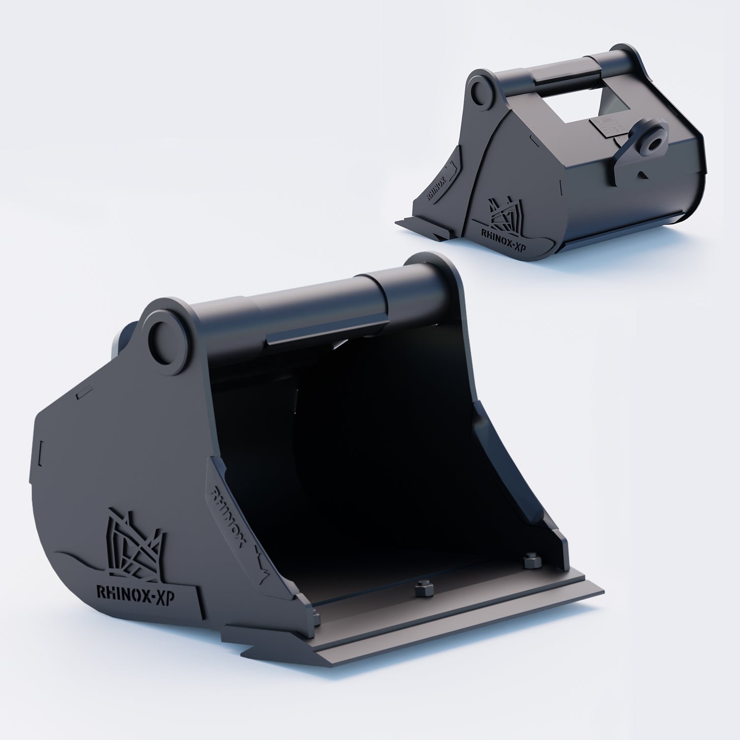 18" Heavy Duty Digging Bucket to suit TAG Coupler QC27 (1.25" Pin) Front & Back - Variant 2