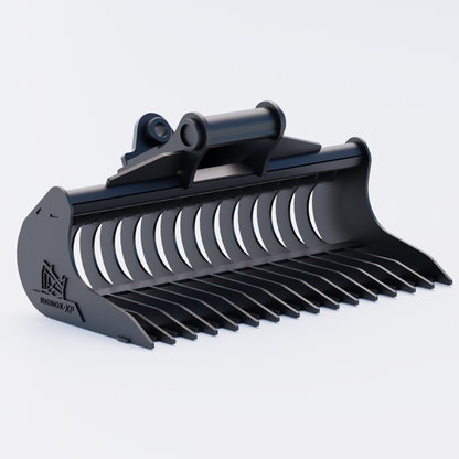 36" Rake Riddle Bucket to suit TAG Coupler QC27 (1.25" Pin) Front