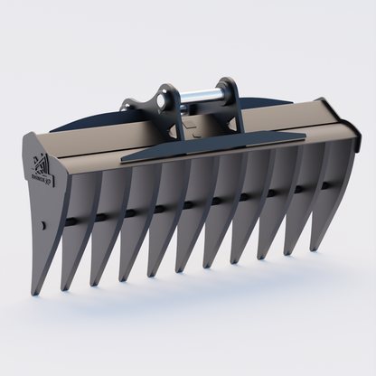 Hyundai HX235A LCR Excavator Land Clearance Rake - 84" Heavy Duty Back