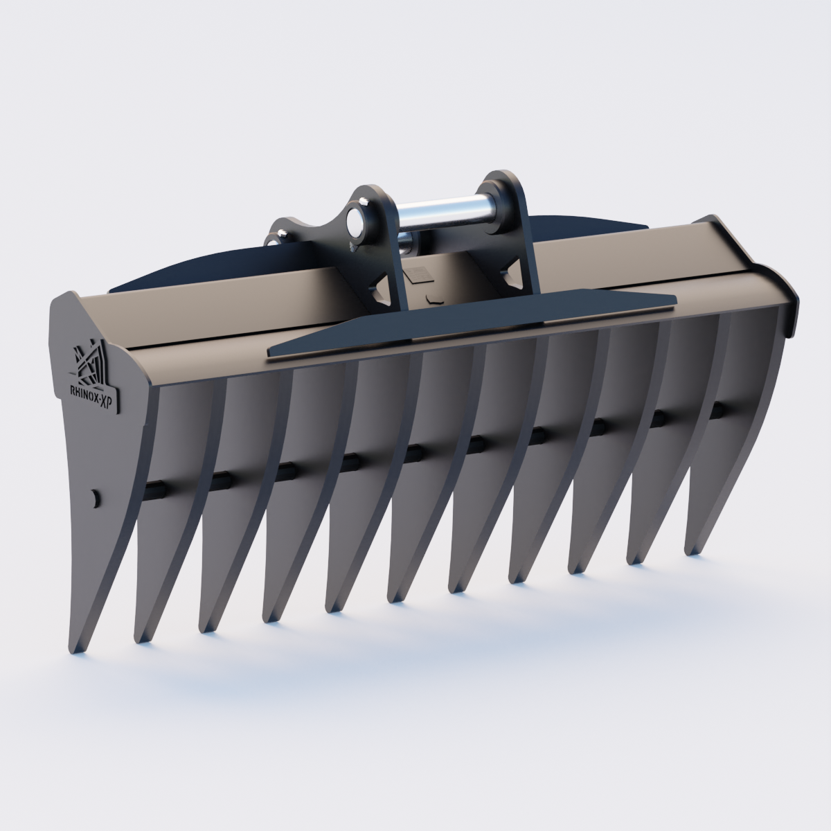 CAT320 GC Excavator Land Clearance Rake - 84" Heavy Duty Back