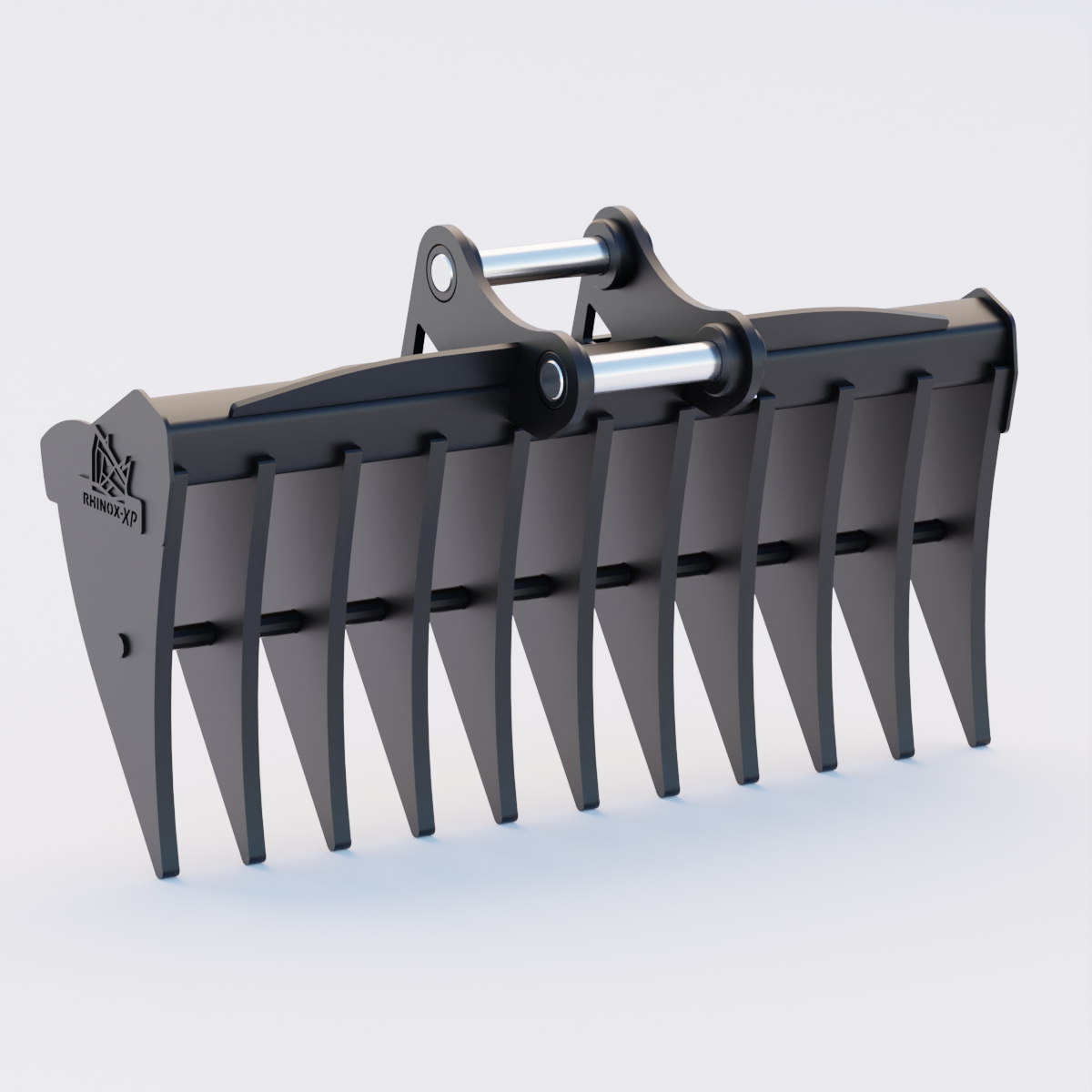 Hyundai HX220A L Excavator Land Clearance Rake - 84" Heavy Duty Front