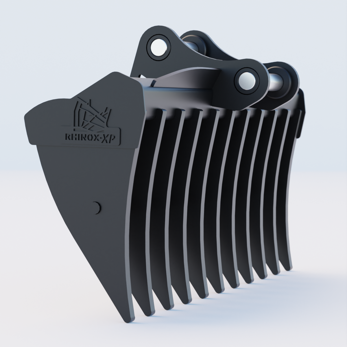 Develon DX200LC-7 Excavator Land Clearance Rake - 84" Heavy Duty Side