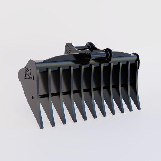 Doosan DX225LC-7 Excavator Land Clearance Rake - 84" Heavy Duty