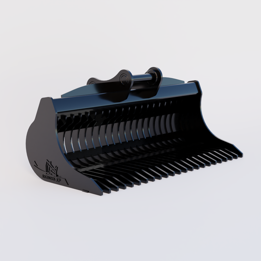 Komatsu PC240LC-11 Excavator Rake Riddle Bucket - 84"