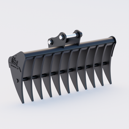 Hitachi EX30-2 Land Rake 48" / 1200mm Front