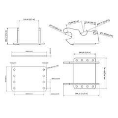 Kubota KX030-4 Quick Attach Mounting Bracket