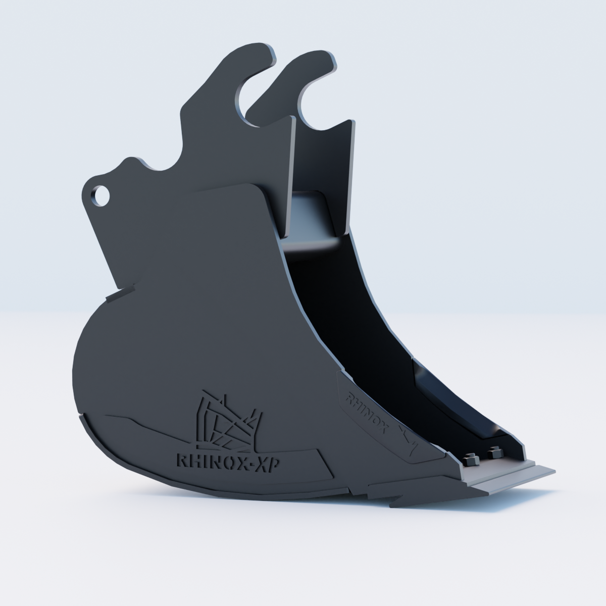 Kubota KX61-3 Quick Attach Digging Bucket - 12" / 300mm - Bolt-on Blade Side