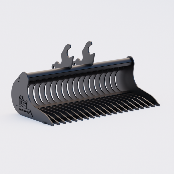 Kubota KX040 Quick Attach Rake Riddle Bucket 48
