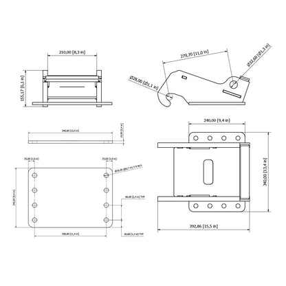 Bobcat E40 X-CHANGE Mounting Bracket