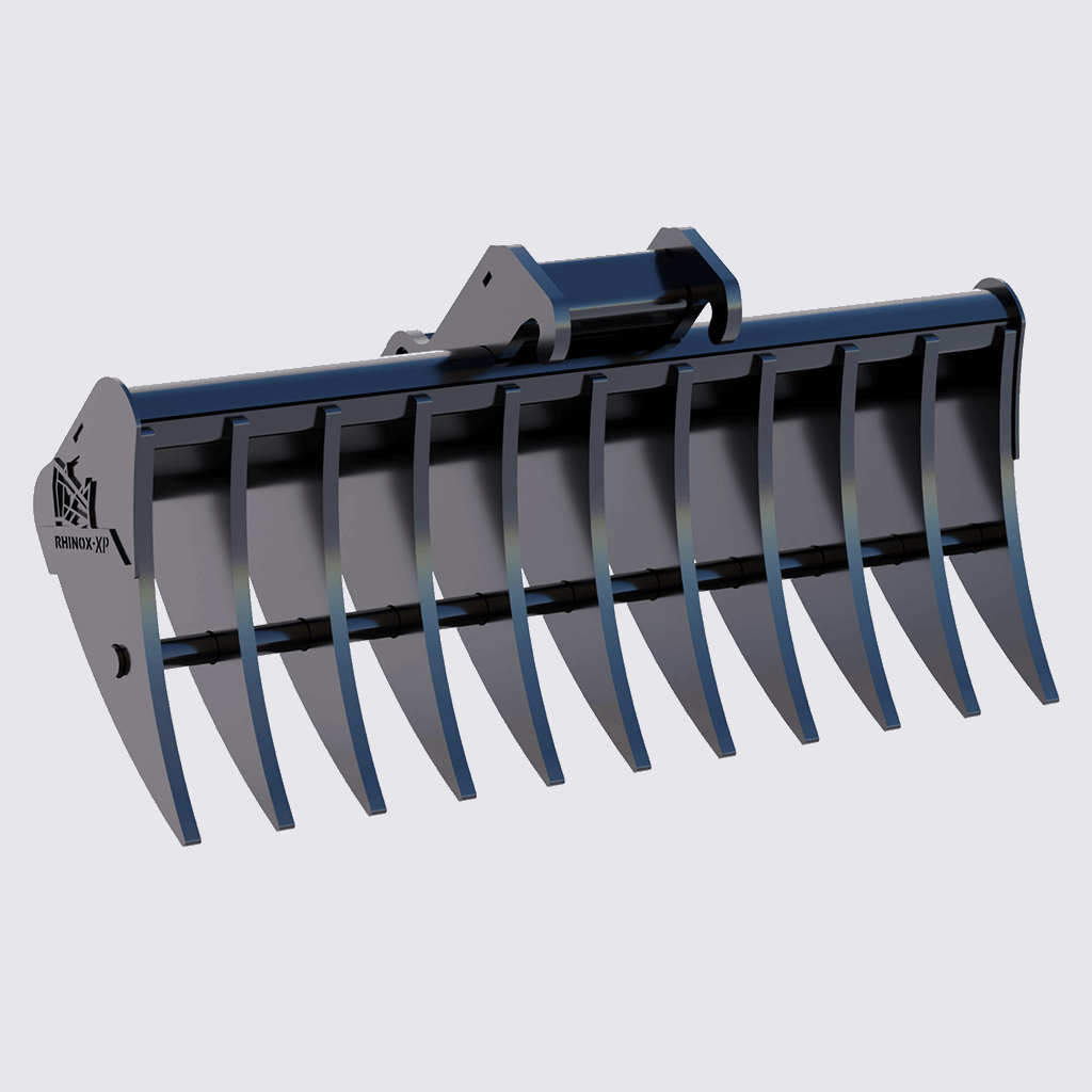 Bobcat E25 X-CHANGE Land Clearance Rake 48 Inch | Rhinox Group US
