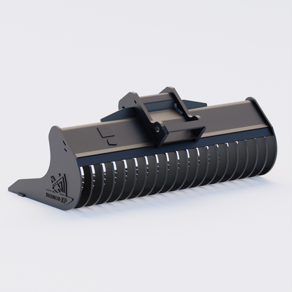 Bobcat E42 X-CHANGE Rake Riddle Bucket 48" / 1200mm Back