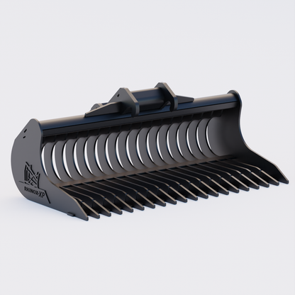 Bobcat E25 X-CHANGE Rake Riddle Bucket 48" / 1200mm Front