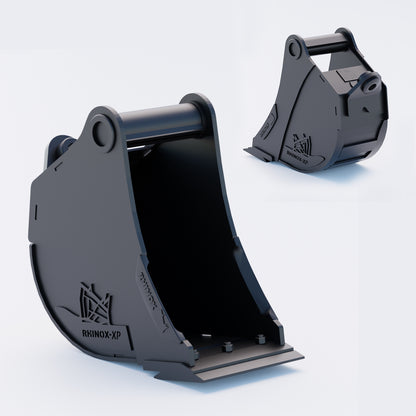 10" Heavy Duty Digging Bucket to suit TAG Coupler QC27 (1.25" Pin) Front & Back - Variant 4