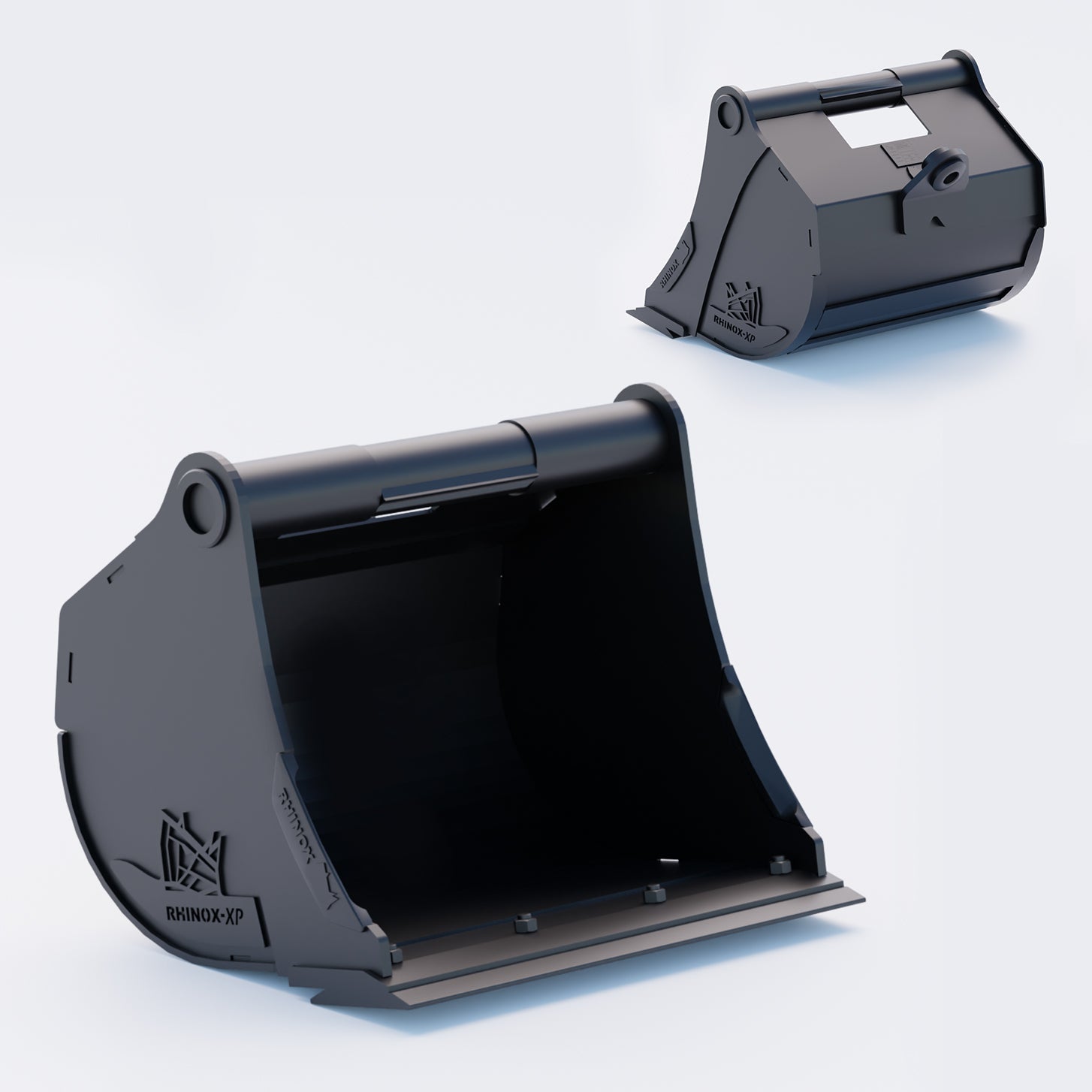 24" Heavy Duty Digging Bucket to suit TAG Coupler QC27 (1.25" Pin) Front & Back - Variant 4
