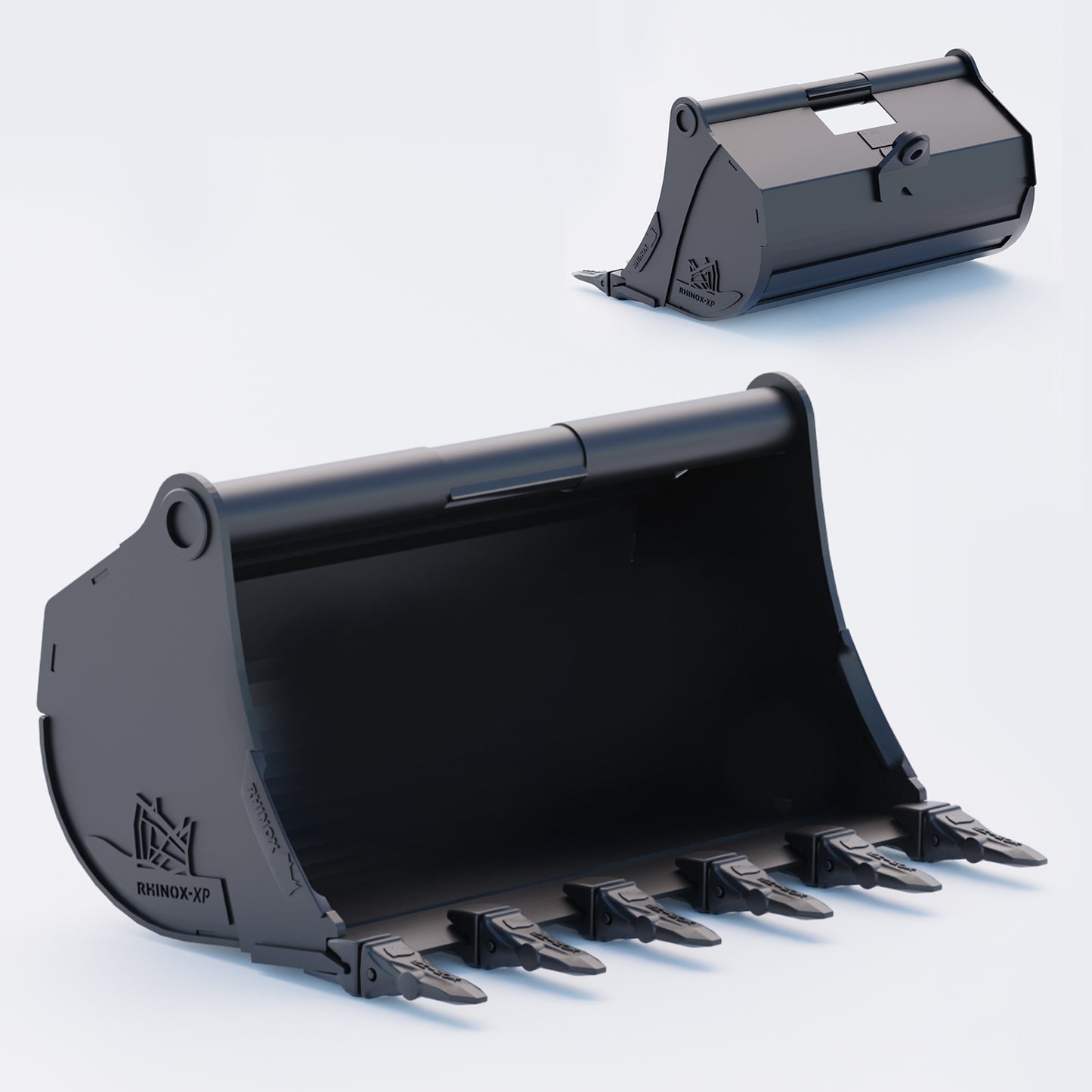 36" Heavy Duty Digging Bucket to suit TAG Coupler QC27 (1.25" Pin) Front & Back - Variant 1