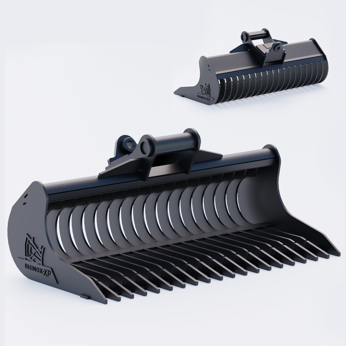 Heavy Duty Rake Riddle Bucket to suit WainRoy Coupler QC27 (1.25
