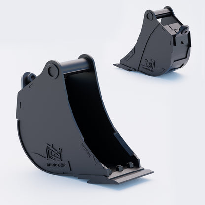 10" Heavy Duty Digging Bucket to suit TAG Coupler QC27 (1.25" Pin) Front & Back - Variant 6