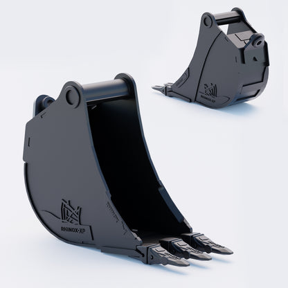 10" Heavy Duty Digging Bucket to suit TAG Coupler QC27 (1.25" Pin) Front & Back - Variant 5