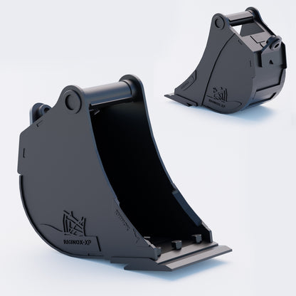 12" Heavy Duty Digging Bucket to suit TAG Coupler QC27 (1.25" Pin) Front & Back - Variant 6