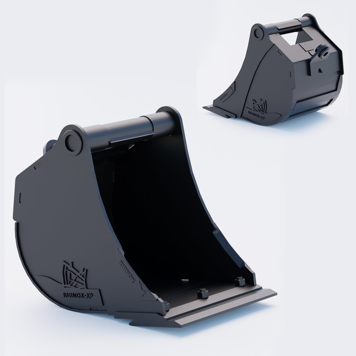 18" Heavy Duty Digging Bucket to suit TAG Coupler QC27 (1.25" Pin) Front & Back - Variant 6