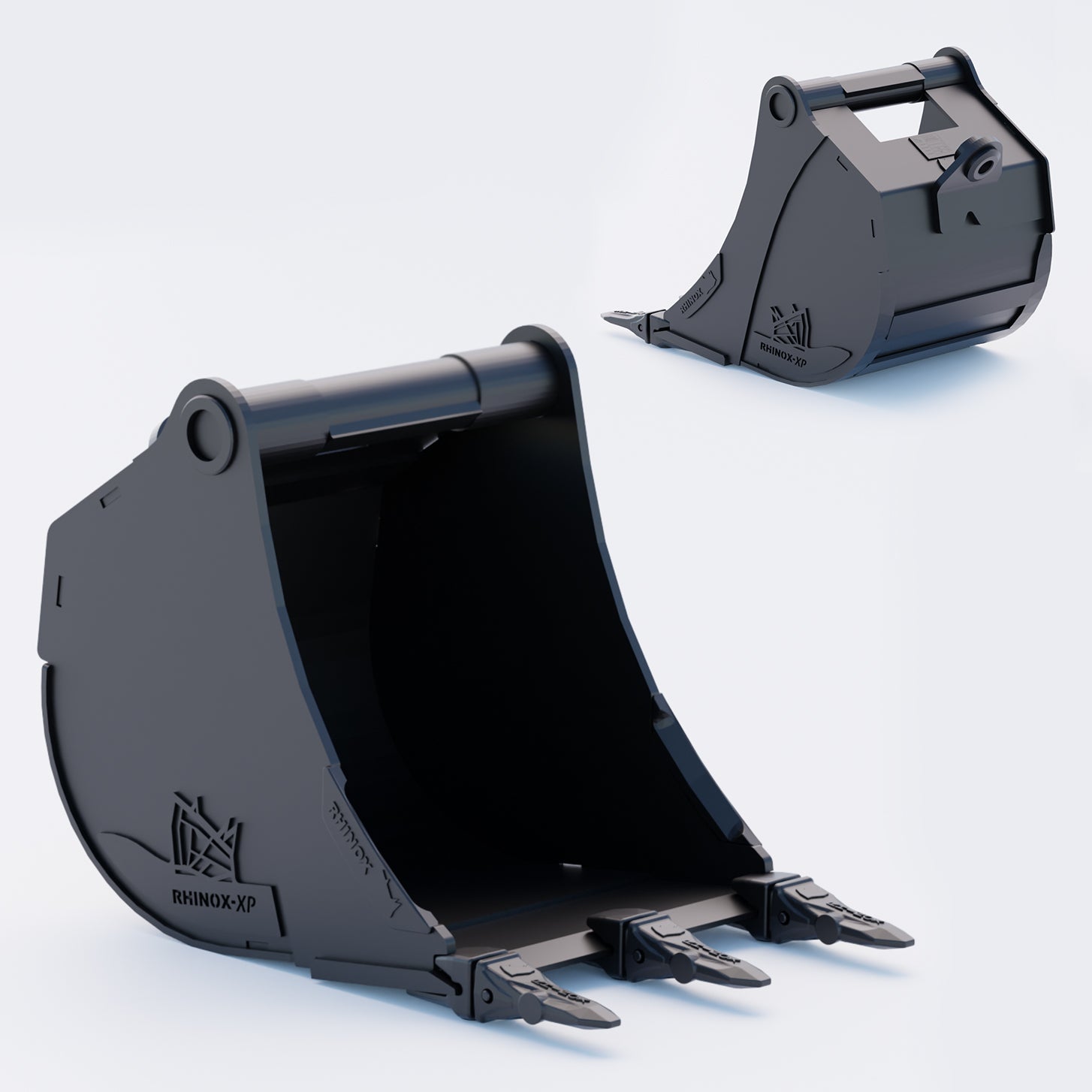 18" Heavy Duty Digging Bucket to suit TAG Coupler QC27 (1.25" Pin) Front & Back - Variant 5