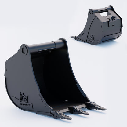 18" Heavy Duty Digging Bucket to suit TAG Coupler QC27 (1.25" Pin) Front & Back - Variant 5