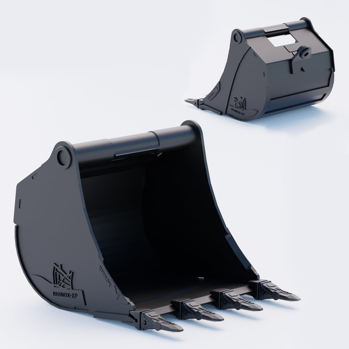 24" Heavy Duty Digging Bucket to suit TAG Coupler QC27 (1.25" Pin) Front & Back - Variant 5