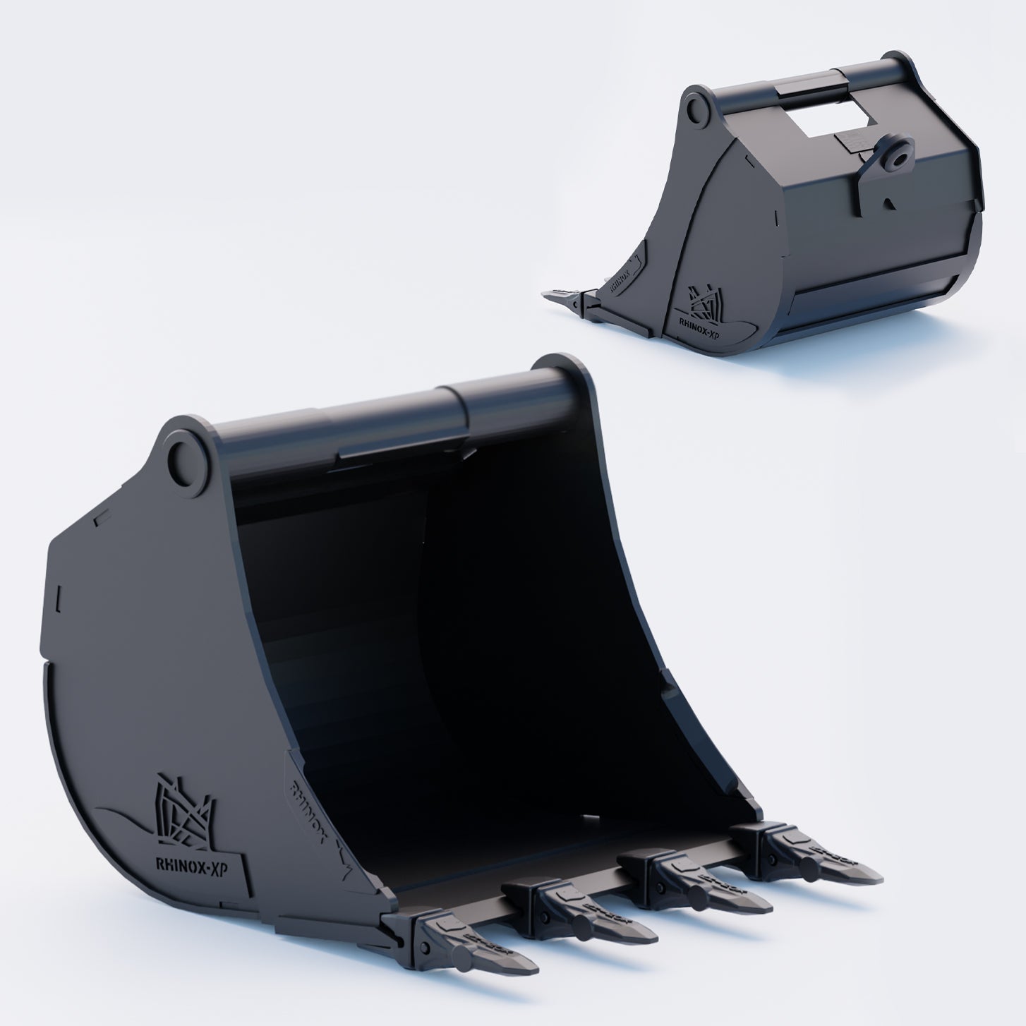 24" Heavy Duty Digging Bucket to suit TAG Coupler QC27 (1.25" Pin) Front & Back - Variant 5