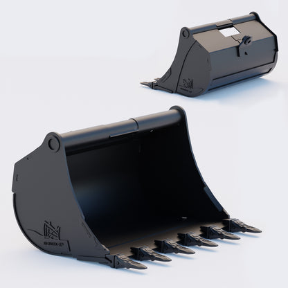 36" Heavy Duty Digging Bucket to suit TAG Coupler QC27 (1.25" Pin) Front & Back - Variant 3