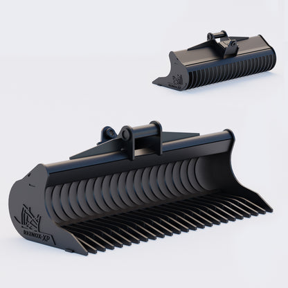 Heavy Duty Rake Riddle Bucket to suit WainRoy Coupler QC27 (1.25" Pin)
