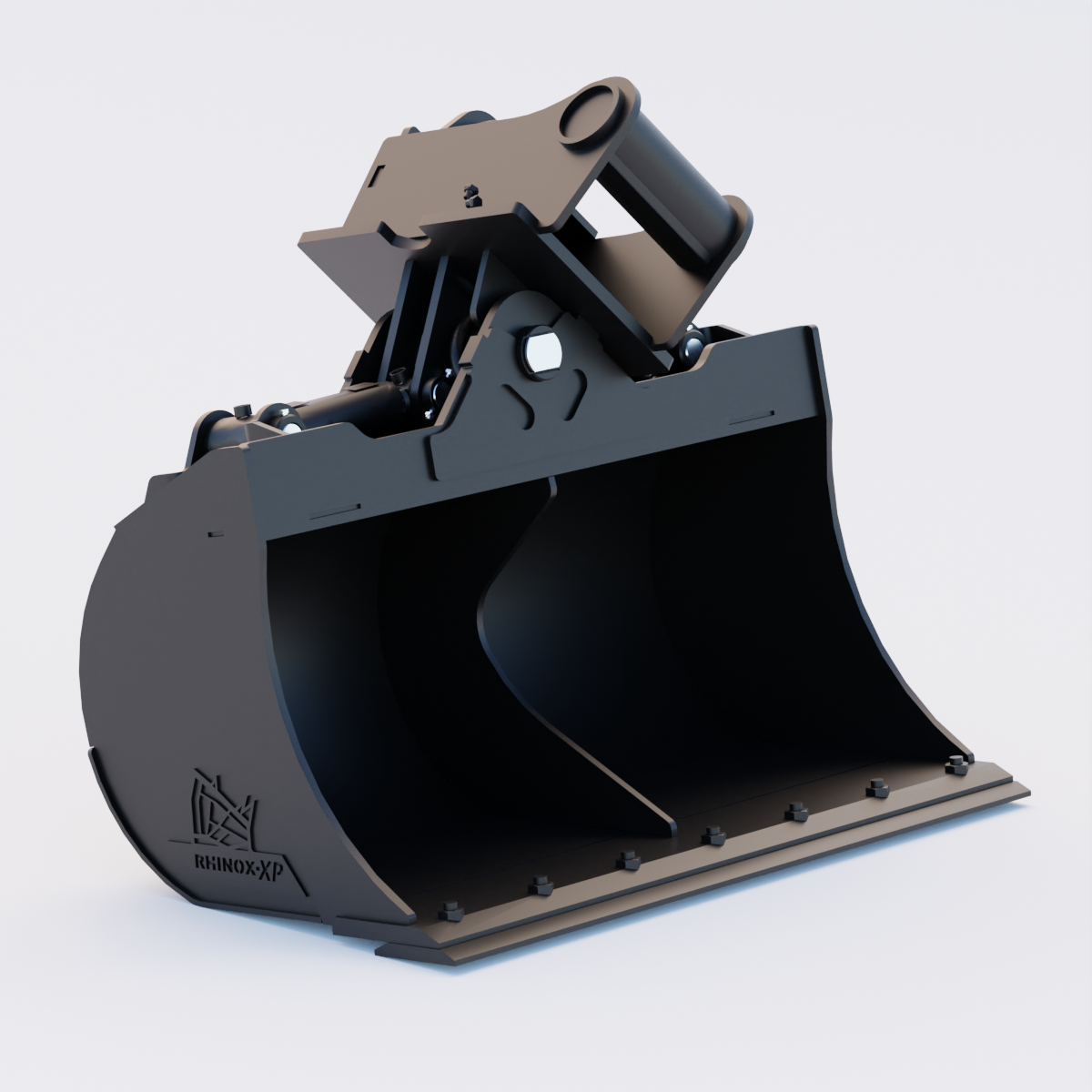 48" Heavy Duty Tilt Grading Bucket to suit TAG Coupler QC30 (1.75" Pin) Front