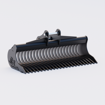 Bobcat E80 Rake Riddle Bucket 60" / 1500mm Front