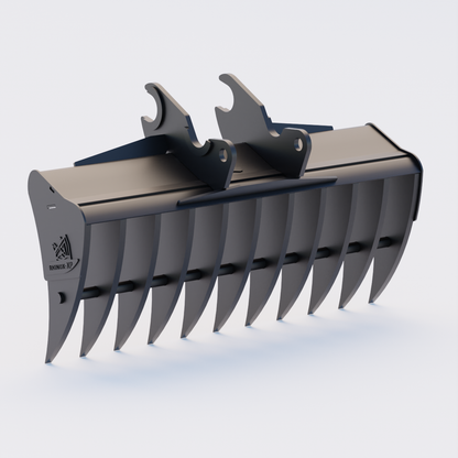 Kubota KX080 Quick Attach Land Rake 60" / 1500mm Back