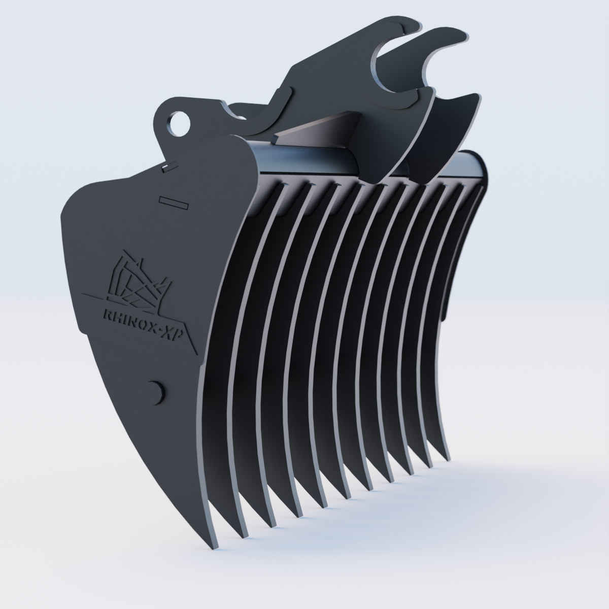 Kubota KX080 Quick Attach Land Rake 60" / 1500mm Side