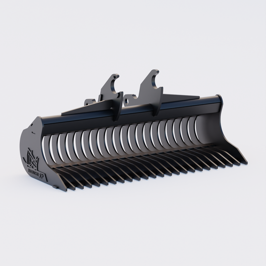 Kubota KX080 Quick Attach Rake Riddle Bucket 60" / 1500mm Front